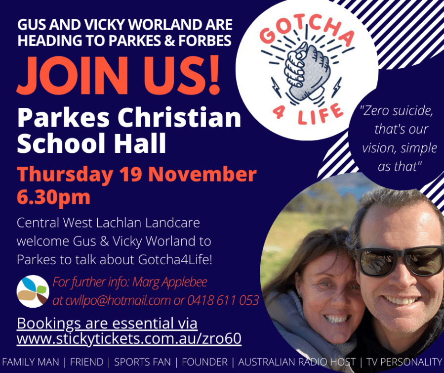 Gus &amp; Vicky Worland flier (19-11-2020)