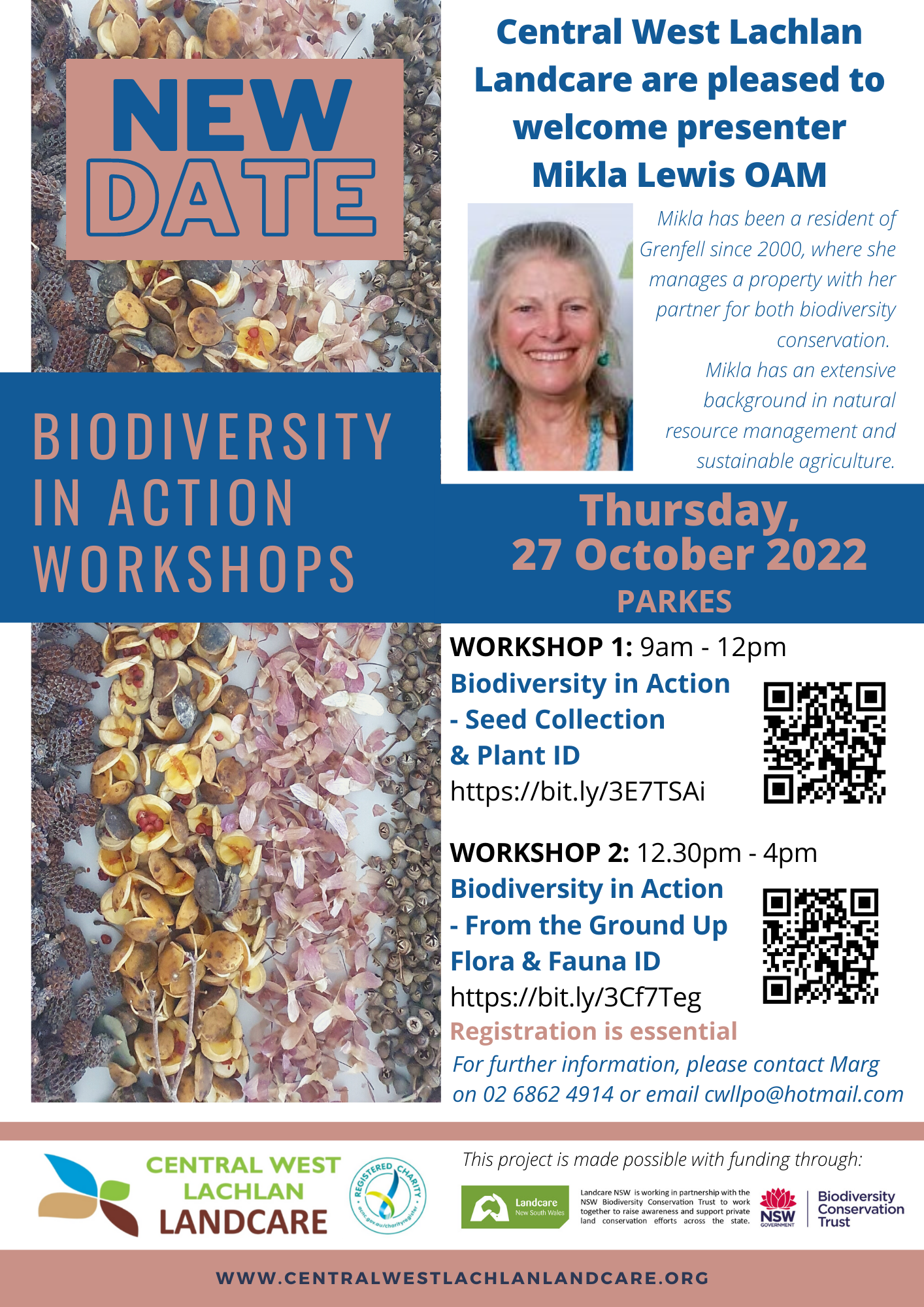 Take 2 - Biodiversity In Action Workshops x 2 with Mikla Lewis (27-10-2022)