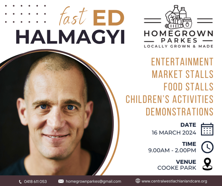 Facebook - Ed Halmagyi Homegrown Parkes 16-3-2024